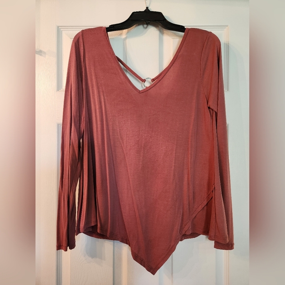 RED by BKE women's top long sleeve SIZE SMALL - Picture 1 of 2